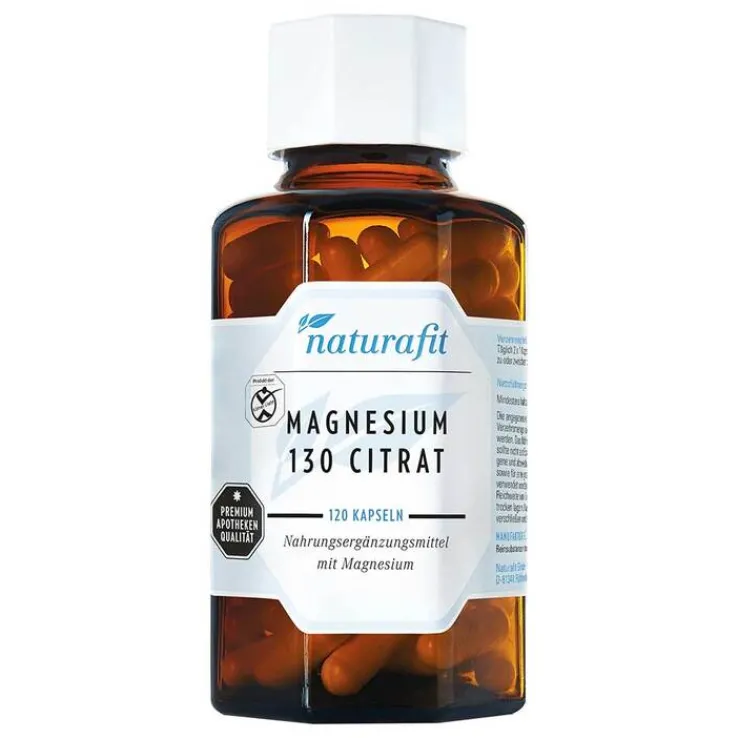 Naturafit Magnesium 130 Citr Kapseln, 120 St