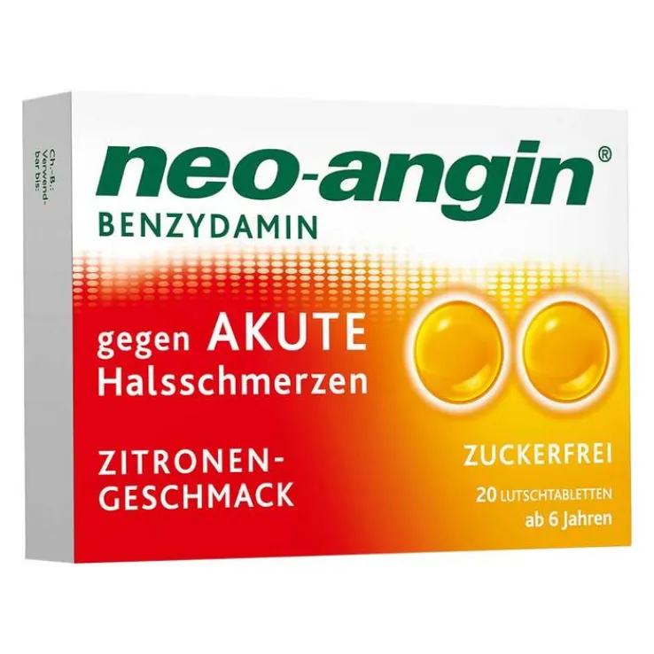 neo-angin Benzydamin gegen akute Hasschmerzen Zitrone, 20 St
