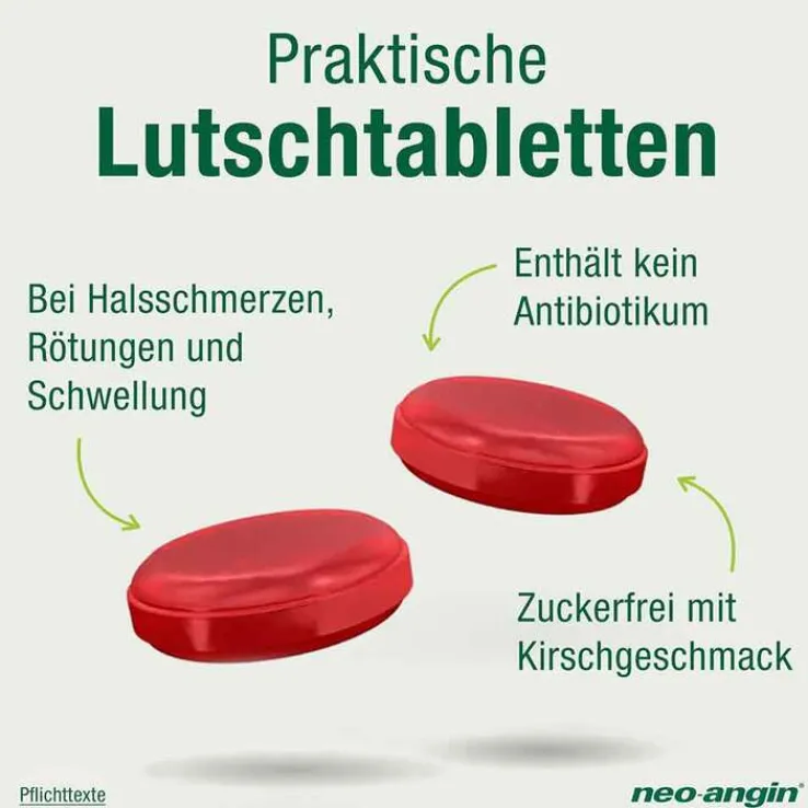 neo-angin Halstabletten Kirsche zuckerfrei, 24 St