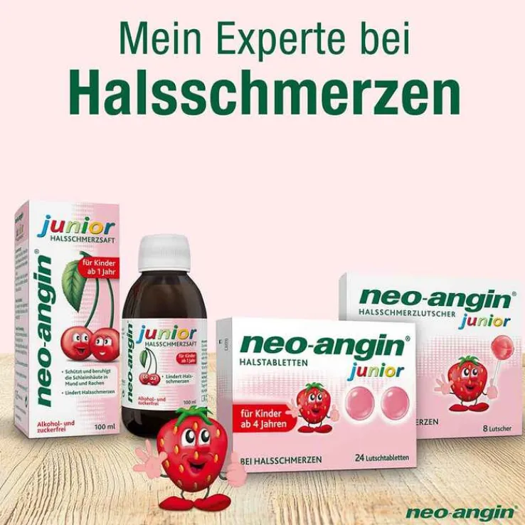 neo-angin® junior Halstabletten, 24 St