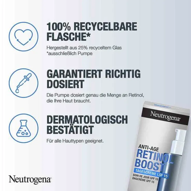 Neutrogena Anti-Age Retinol Boost Tagescreme LSF 15, 50 ml