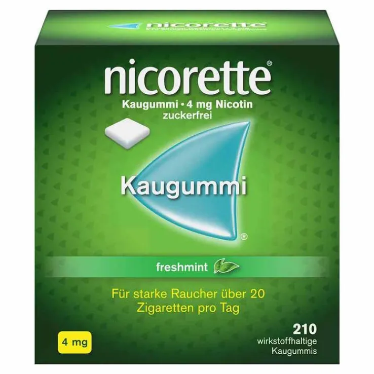 nicorette® Kaugummi freshmint, 4 mg Nikotin, 210 St