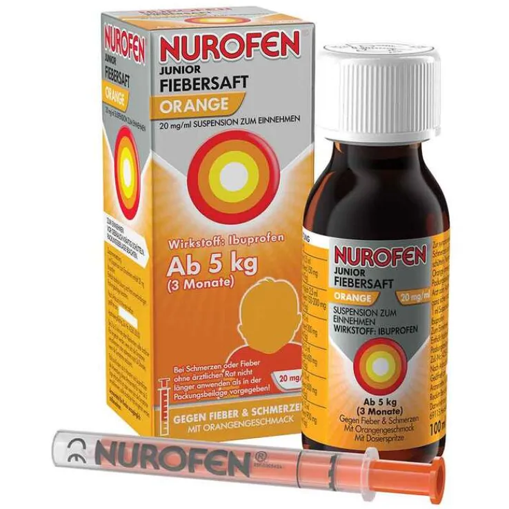 NUROFEN® Junior Fieber- und Schmerzsaft Orange 20 mg/ml, 100 ml