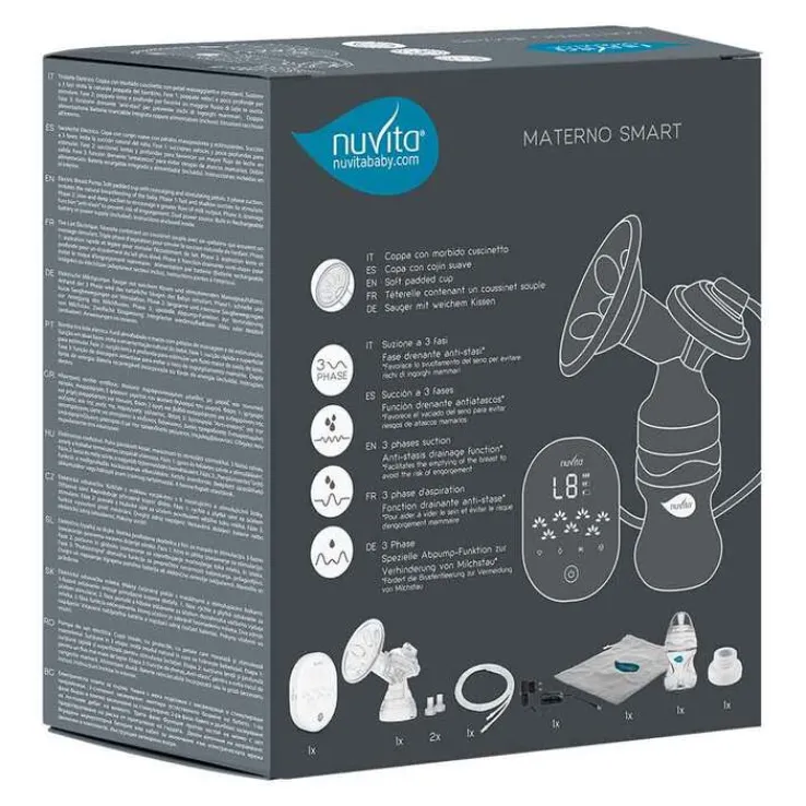 Nuvita elektrische 3-Phasen Milchpumpe Materno Smart, 1 St
