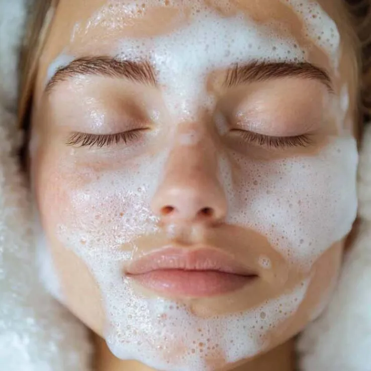 Oliven Reinigungsmousse Rose, 150 ml