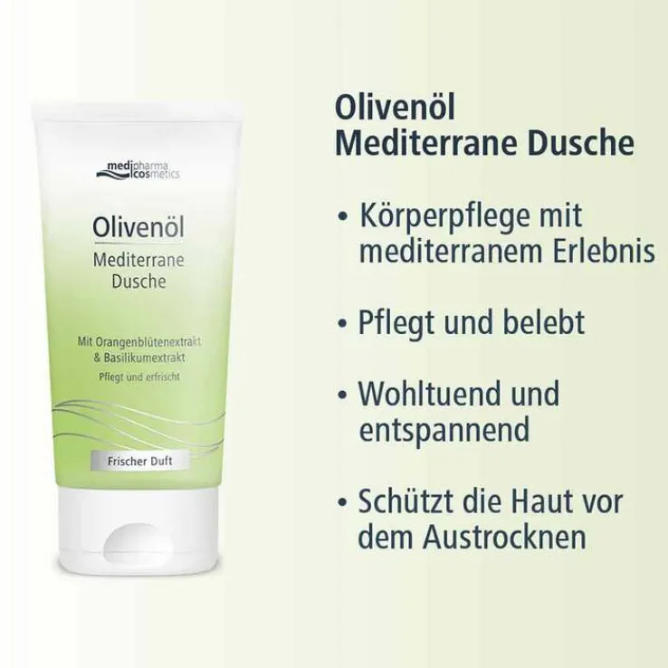 Olivenöl Mediterrane Dusche, 150 ml