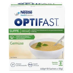 Optifast Suppe Gemüse Pulver, 8X55 g
