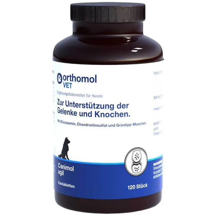Orthomol Vet Canimol agil Kautabletten für Hunde, 120 St