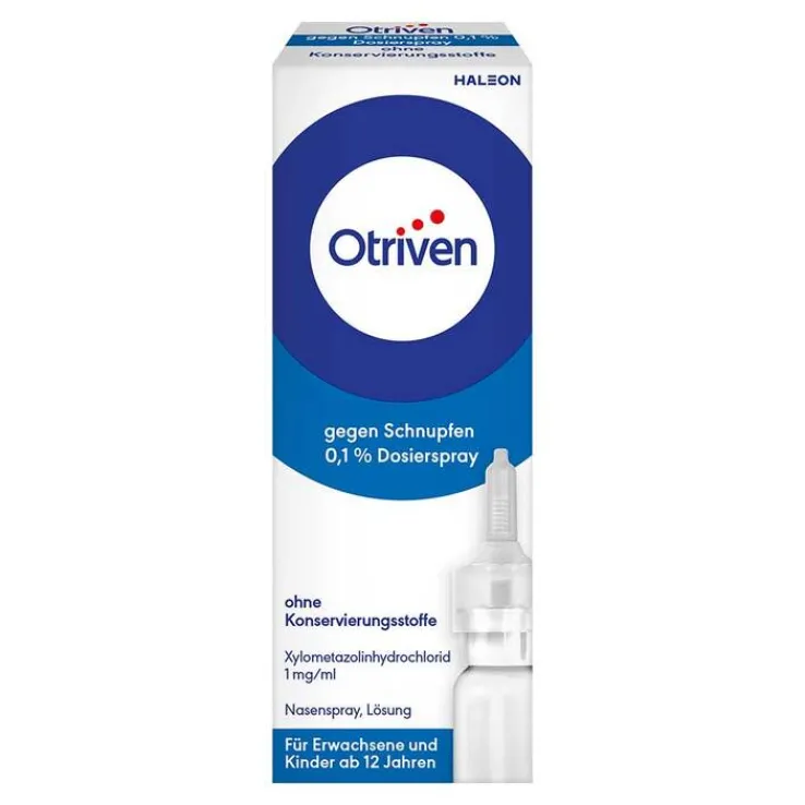 Otriven gegen Schnupfen 0,1 % Nasenspray (Dosierspray) ohne Konservierungsstoffe, 10 ml