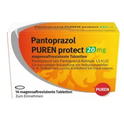 Pantoprazol Puren protect 20 mg magensaftresistent Tabletten , 14 St