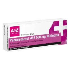 Paracetamol AbZ 500 mg Tabletten, 10 St