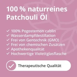 Patchouli Öl naturrein ätherisch, 10 ml