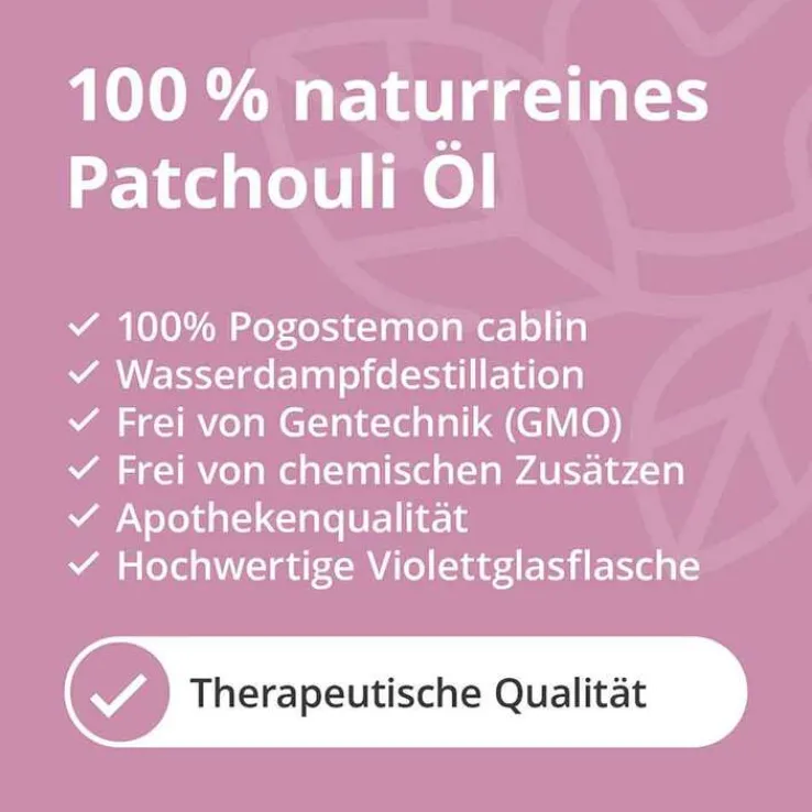 Patchouli Öl naturrein ätherisch, 10 ml
