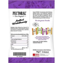Pectoral Salbei Waldhonig Bonbons Beutel , 72 g