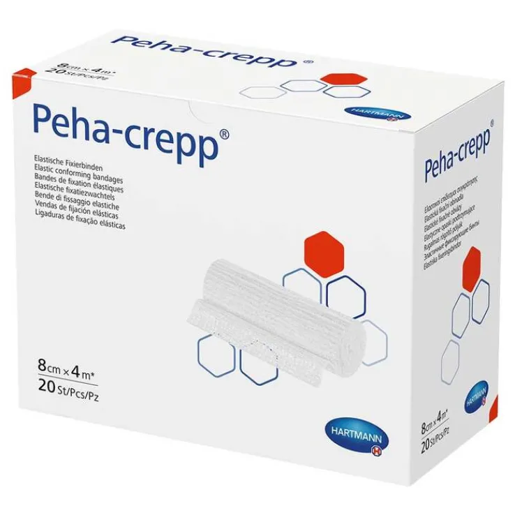 Peha Crepp Fixierbinde 8 cm x 4 m, 20 St