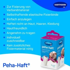 peha-haft® Kohäsive Fixierbinde latexfrei 8 cm x 4 m, 1 St