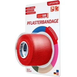Pflasterbandage latexfrei Buddycare Med rot, 1 St