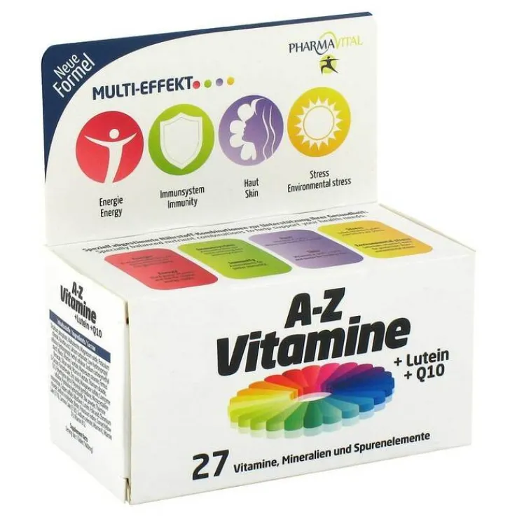 Pharmavital A-Z Vitamine + Lutein + Q10 Tabletten, 60 St