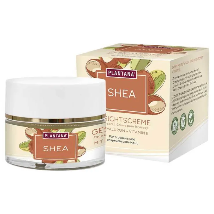 Plantana Shea Gesichtscreme Hyaluron & Vitamin-E, 50 ml
