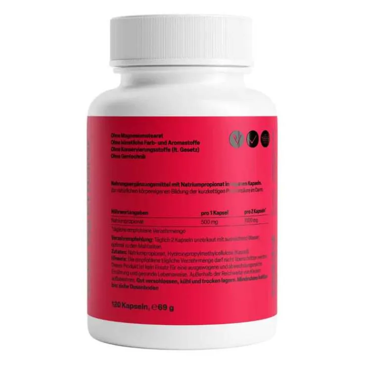 Propionsäure 500 mg Kapseln, 120 St
