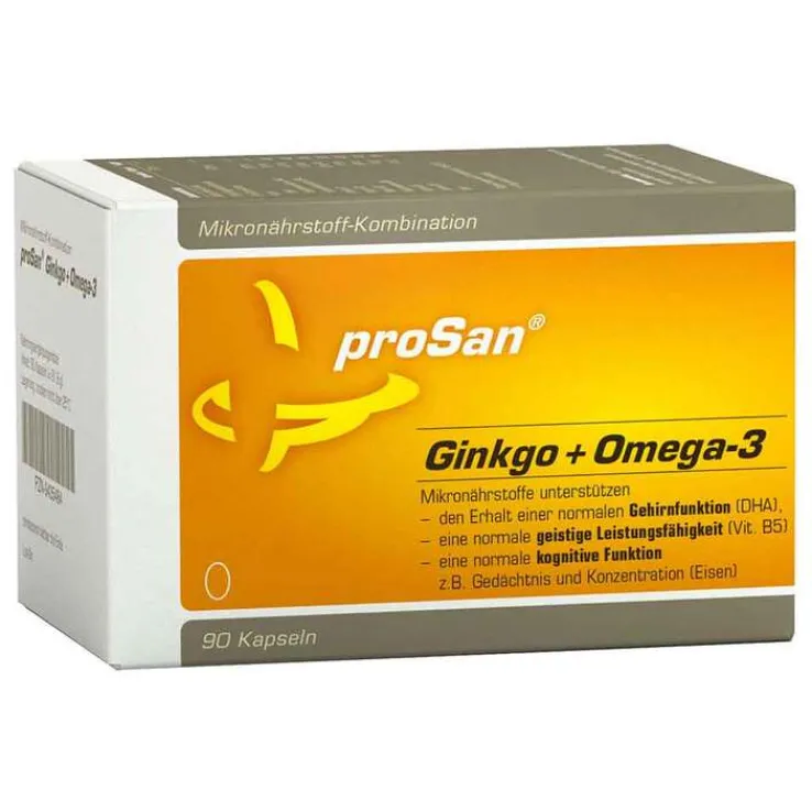 Prosan Ginkgo + Omega-3 Kapseln, 90 St