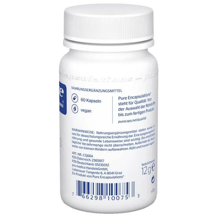 Pure Encapsulations CoQ10 60 mg Kapseln, 60 St