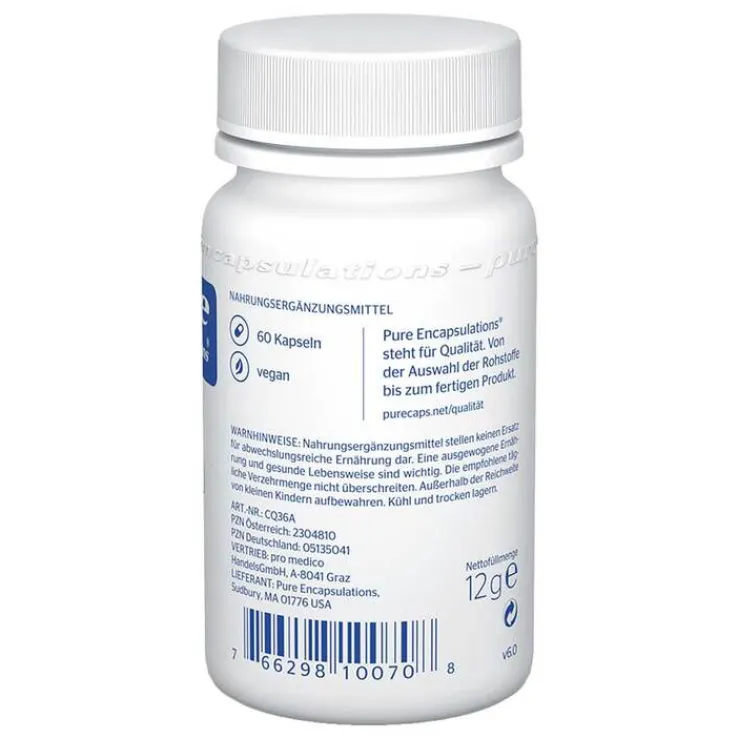 Pure Encapsulations CoQ10 30 mg Kapseln, 60 St