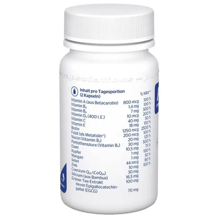 Pure Encapsulations Haut-Haare-Nägel Pure 365 Kapseln, 60 St