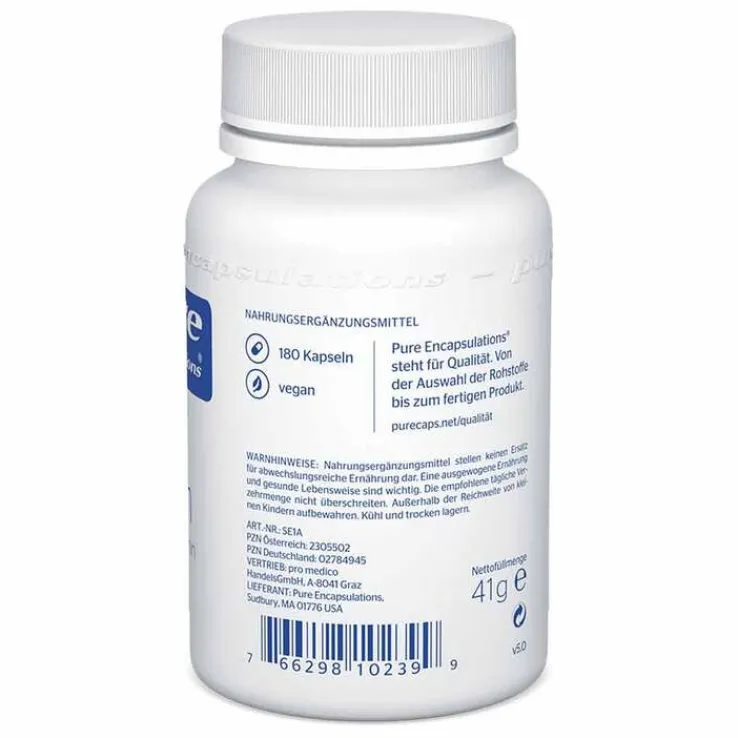 Pure Encapsulations Selen Selenmethionin Kapseln, 180 St