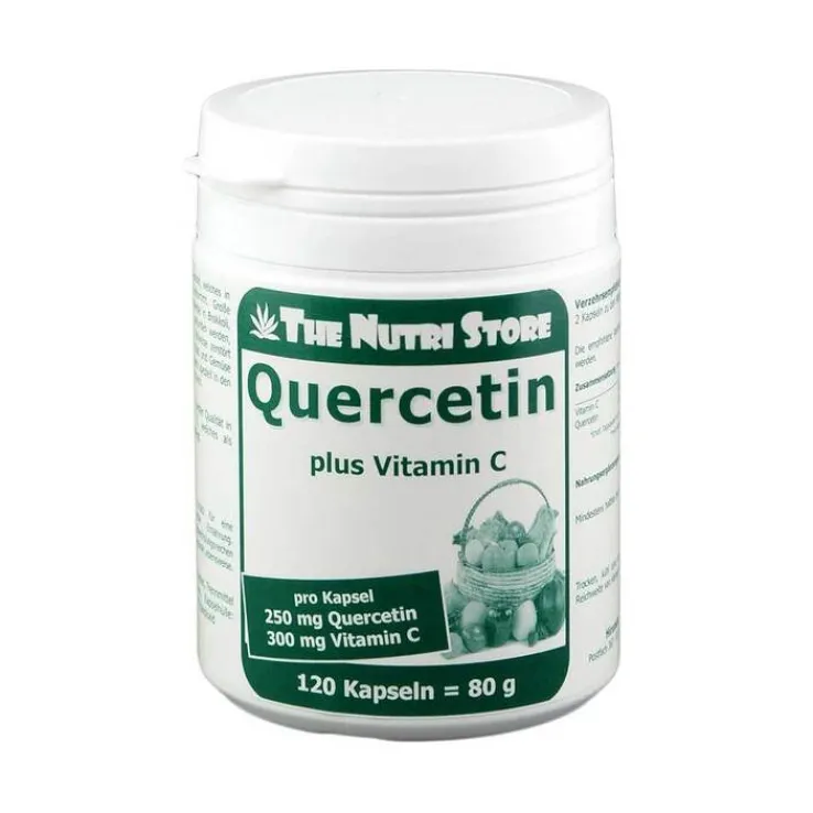 Quercetin 250 mg plus Vitamin C 300 mg Kapseln, 120 St