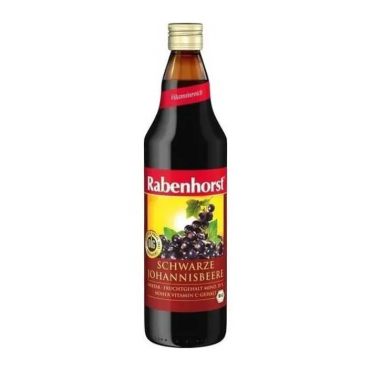 Rabenhorst Schwarzer Johannisbeer Nektar Bio, 700 ml