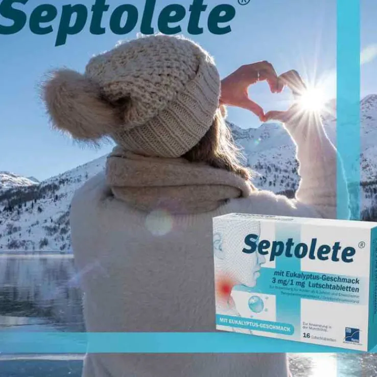 Septolete mit Eukalyptus-Geschmack 3 mg/1 mg Lutschtabletten, 16 St