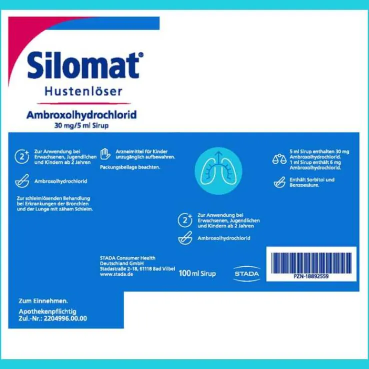 Silomat Hustenlöser Ambroxolhydrochlorid 30mg / 5ml, 100 ml