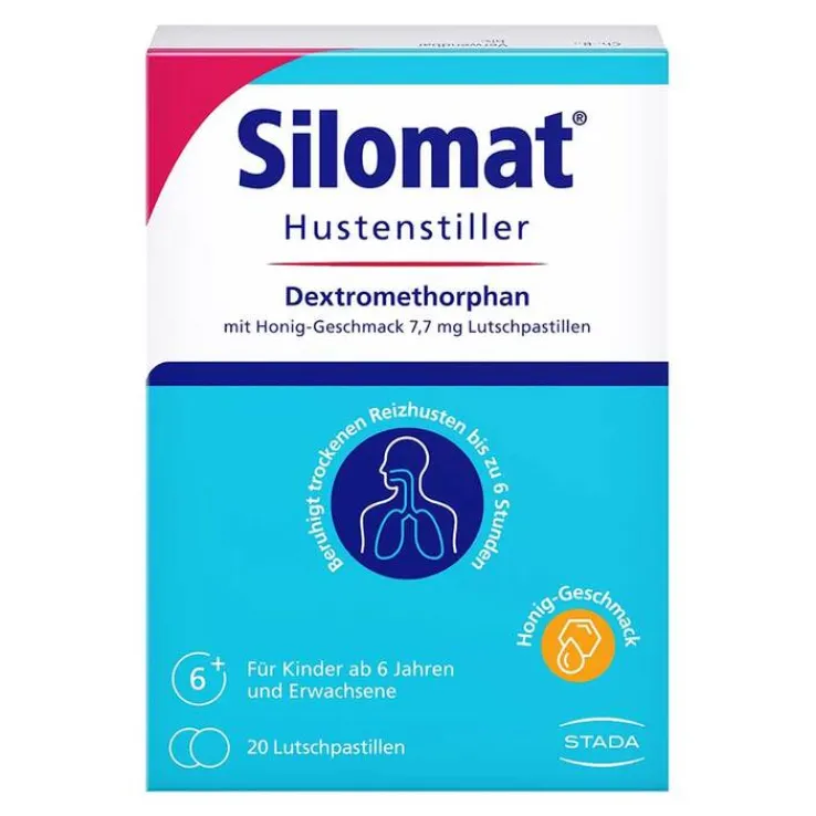 Silomat Hustenstiller Dextromethorphan mit Honig-Geschmack, 20 St