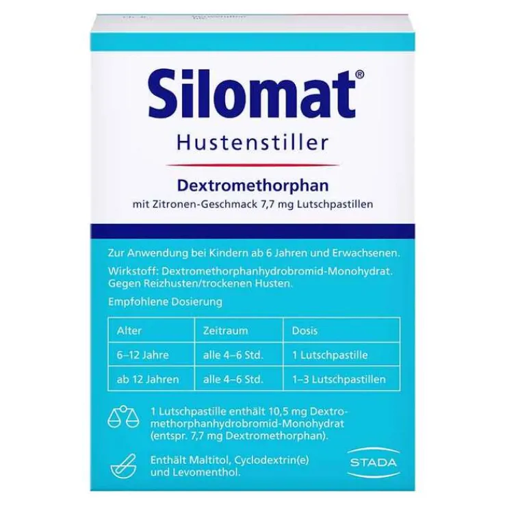 Silomat Hustenstiller DMP Zitrone Lutschpastillen, 40 St