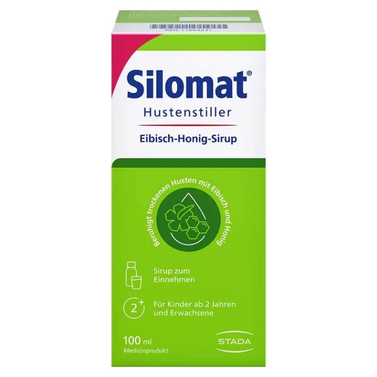 Silomat Hustenstiller Eibisch-Honig-Sirup, 100 ml