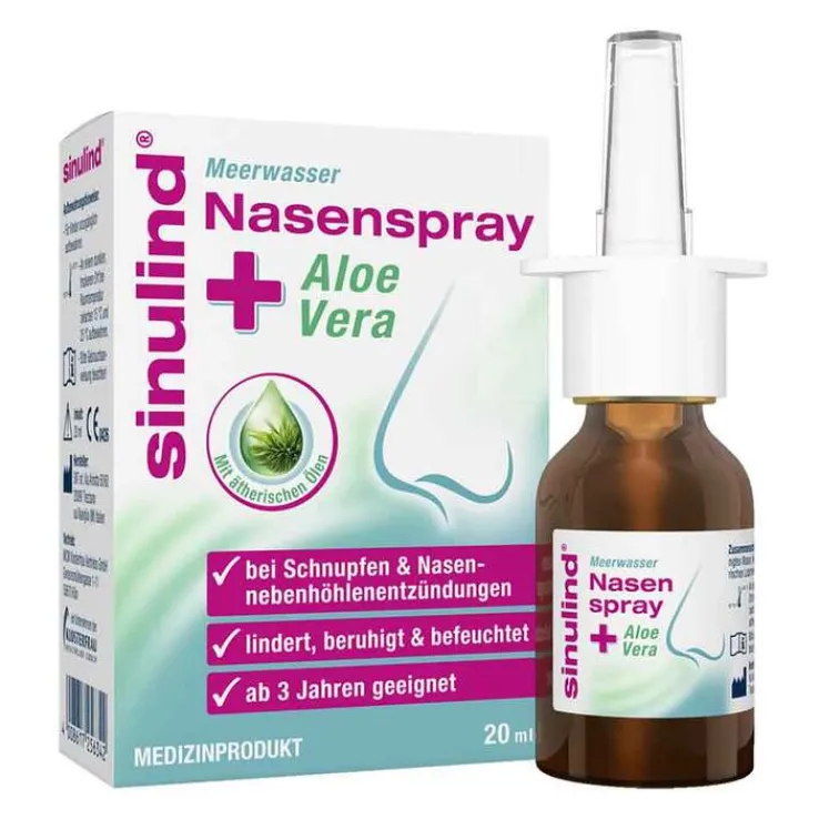 Sinulind Meerwasser Nasenspray + Aloe Vera, 20 ml
