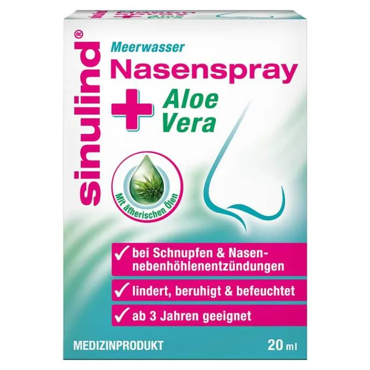 Sinulind Meerwasser Nasenspray + Aloe Vera, 20 ml