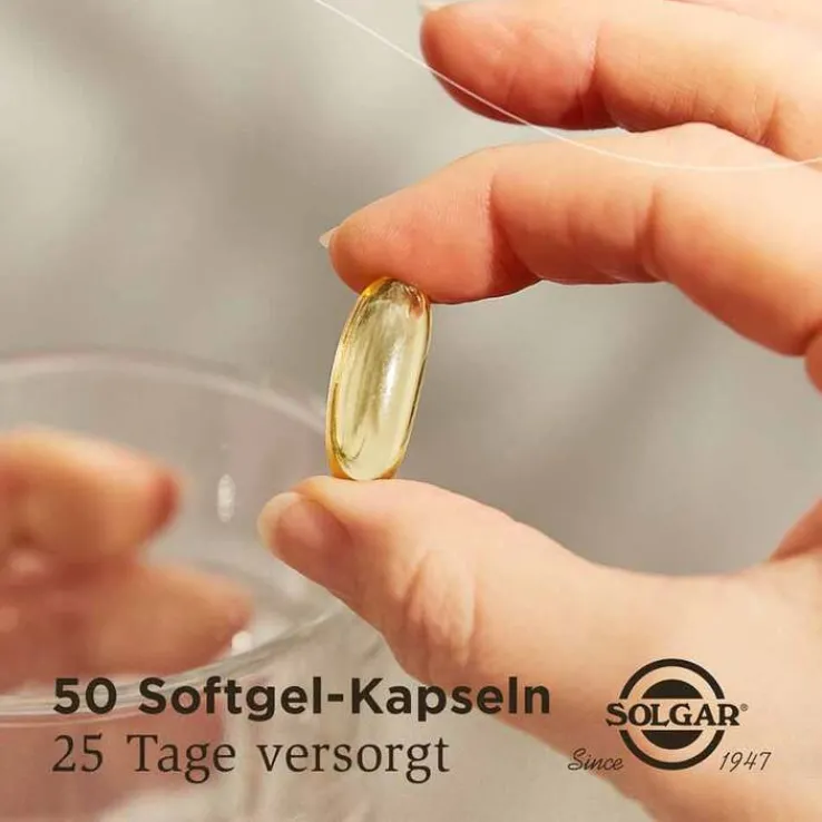 Solgar Omega-3 Fischöl hochdosiert Kapseln, 50 St