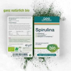 Spirulina 500 mg Bio Naturland Tabletten, 80 St