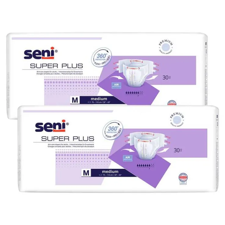 Super Seni Plus M Windeln für die Nacht für Erwach, 2x30 St