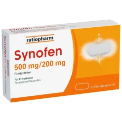 Synofen - mit Ibuprofen und Paracetamol, 10 St