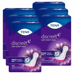TENA® discreet Maxi Night Einlagen bei Inkontinenz, 6X12 St