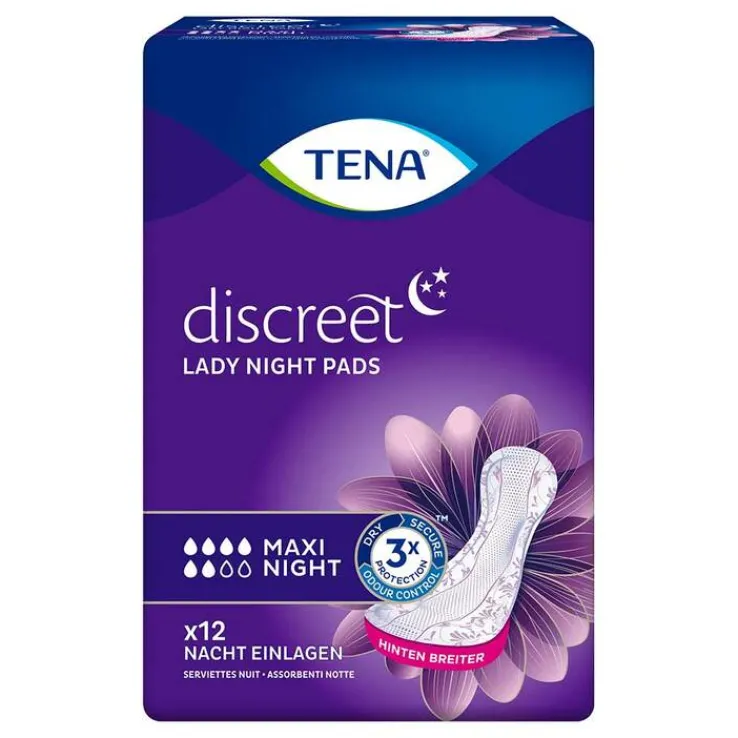 TENA discreet Maxi Night Einlagen bei Inkontinenz, 12 St