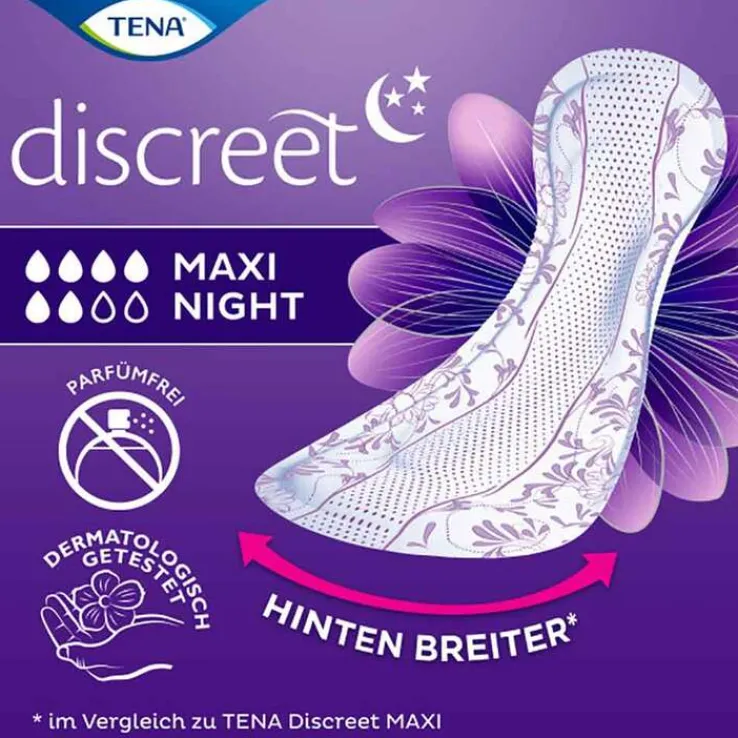 TENA discreet Maxi Night Einlagen bei Inkontinenz, 12 St