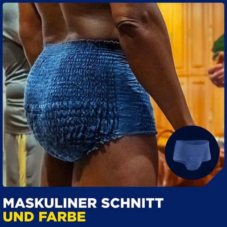 TENA® MEN ACTIVE FIT Plus Pants blau S/M bei Inkontinenz, 12 St