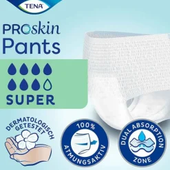 TENA Pants Super S Einweghosen bei Inkontinenz, 12 St