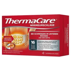 Thermacare Rückenumschläge S-XL zur Schmerzlinderung, 4 St