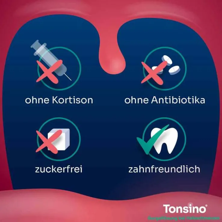 Tonsino Gurgellösung bei Halsschmerzen, 240 ml