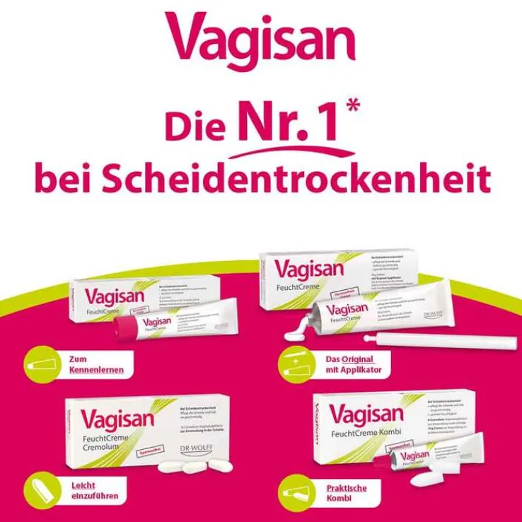 Vagisan FeuchtCreme Kombi 8 Ovula + 10 g Creme, 1 P